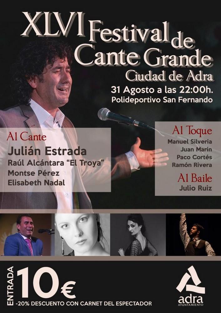 El XLVI Festival de Cante Grande, Eurovisión Sinfónico y La Corte de Faraón preceden la Feria de Adra