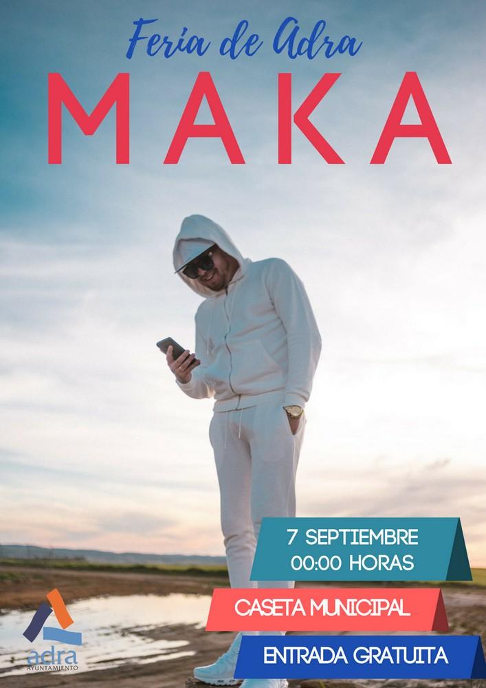 Maka ofrece un concierto el 7 de septiembre en la Caseta Municipal de Adra