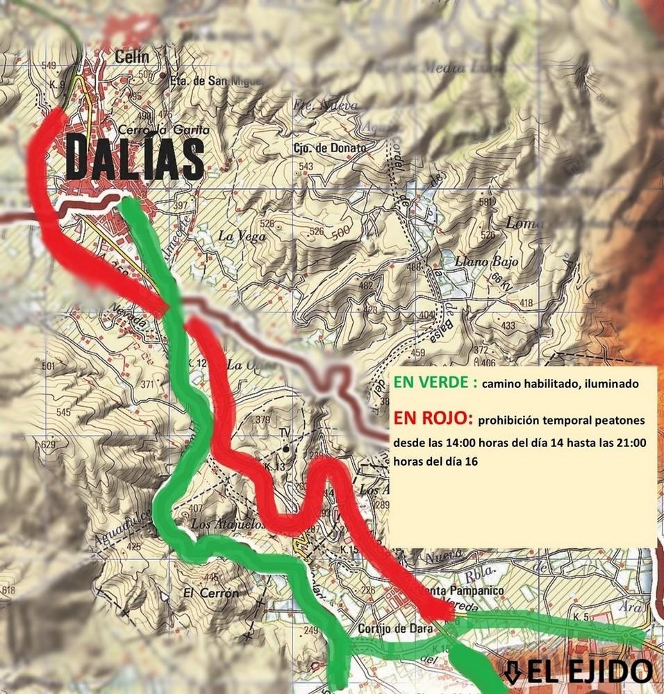 Prohíben la circulación de peatones de viernes a domingo del Cristo de la Luz en los Atajuelos
