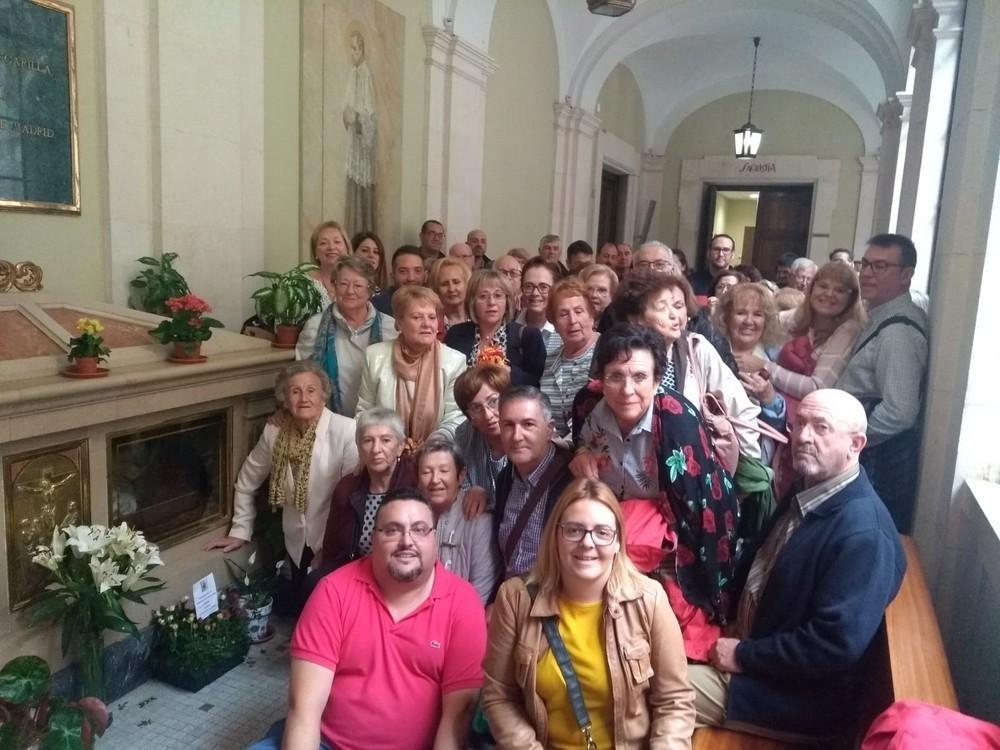 La Hermandad de San José María Rubio de Dalías visita el sepulcro del Padre Rubio en Madrid