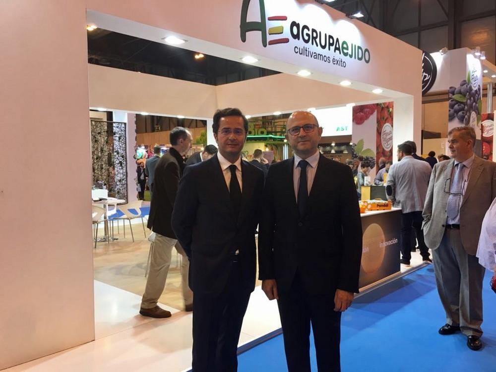 El Ayuntamiento de El Ejido respalda en Fruit Attraction a los sectores de la comercialización,  empresa auxiliar y planta ornamental