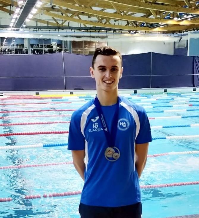 Manuel Martos, subcampeón de España de 200 espalda
