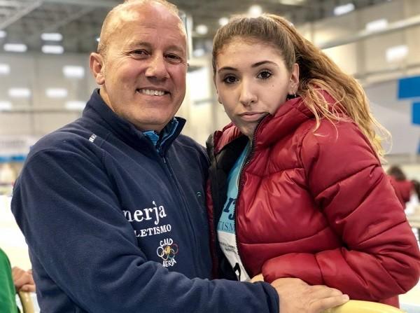 La ejidense Raquel Moreno doble Campeona de Andalucía Sub20 en pista cubierta