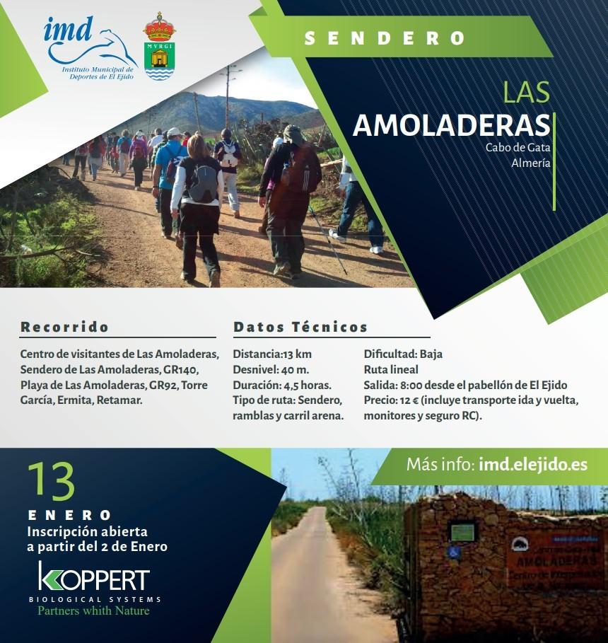 El IMD ejidense arranca el año con nuevas rutas de senderismo por ‘Las Amoladeras’ y ‘Agua Amarga – Las Negras’