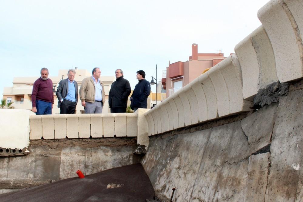 El Ejido solicita la declaración de ‘Obra de Emergencia’ para la reconstrucción del muro del paseo de Balerma