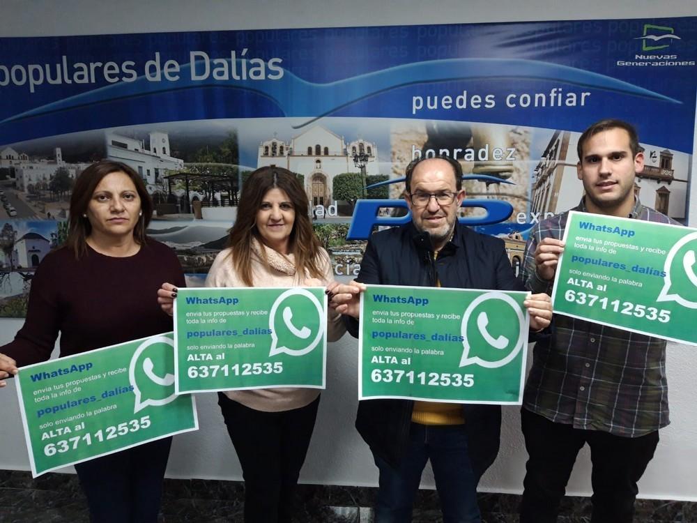 Los populares de Dalías abren nuevos canales para conocer la opinión y necesidades de los vecinos