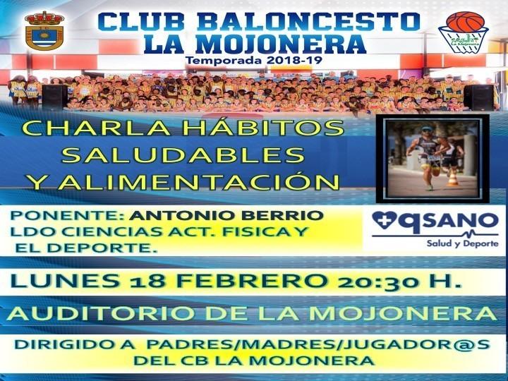 Éxito en la charla sobre hábitos saludables y alimenticios promovida por el Club Baloncesto La Mojonera