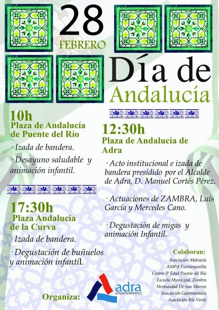 El ‘Día de Andalucía’ se conmemorará con actos en Adra, Puente del Río y La Curva