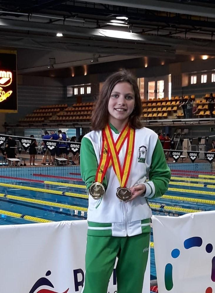 Anastasia Dmytriv, del H2O El Ejido, logra cuatro medallas en Nacional de Selecciones Autonómicas de natación adaptada
