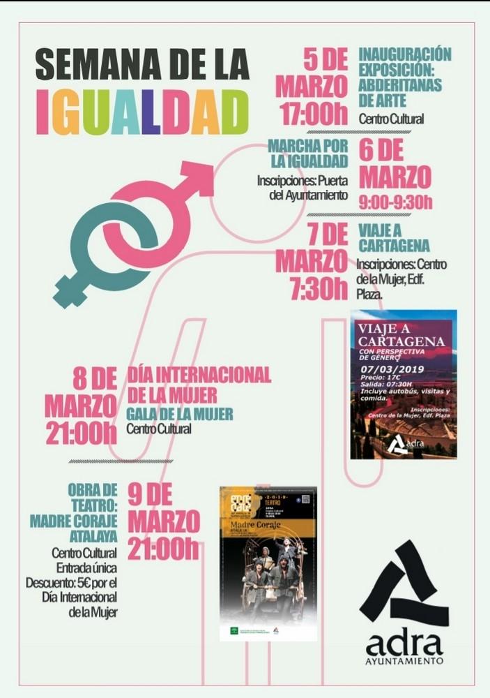El Ayuntamiento de Adra pone en marcha su Semana de la Igualdad con motivo del Día de la Mujer