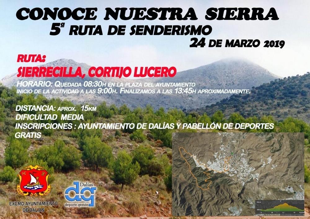 El Ayuntamiento de Dalías ya tiene todo listo para la 5ª ruta de senderismo, dentro del programa ‘Conoce Nuestra Sierra’