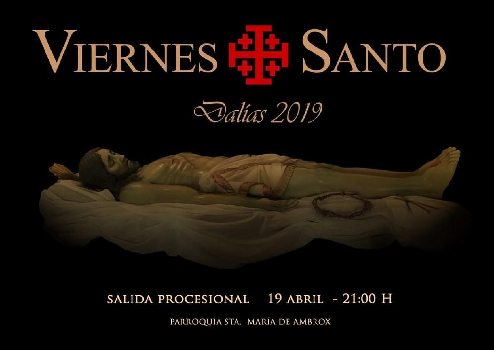 La Cofradía del Santo Sepulcro y Nuestra Señora de la Soledad de Dalías presenta el cartel del Viernes Santo