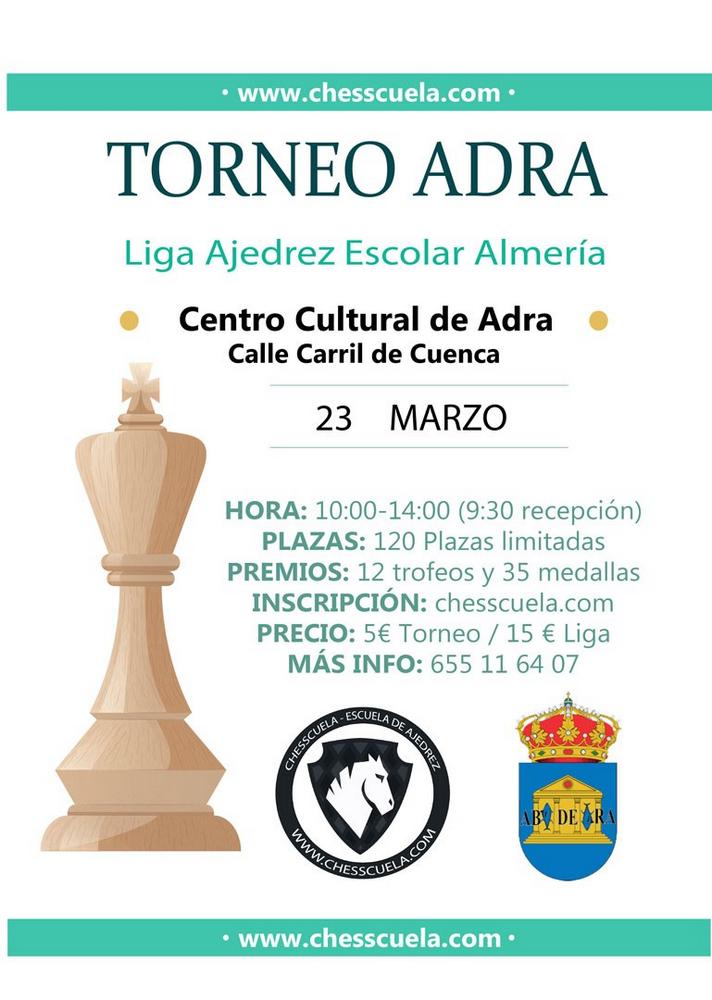 El Centro Cultural acoge este sábado el II Torneo de Ajedrez de la ciudad de Adra