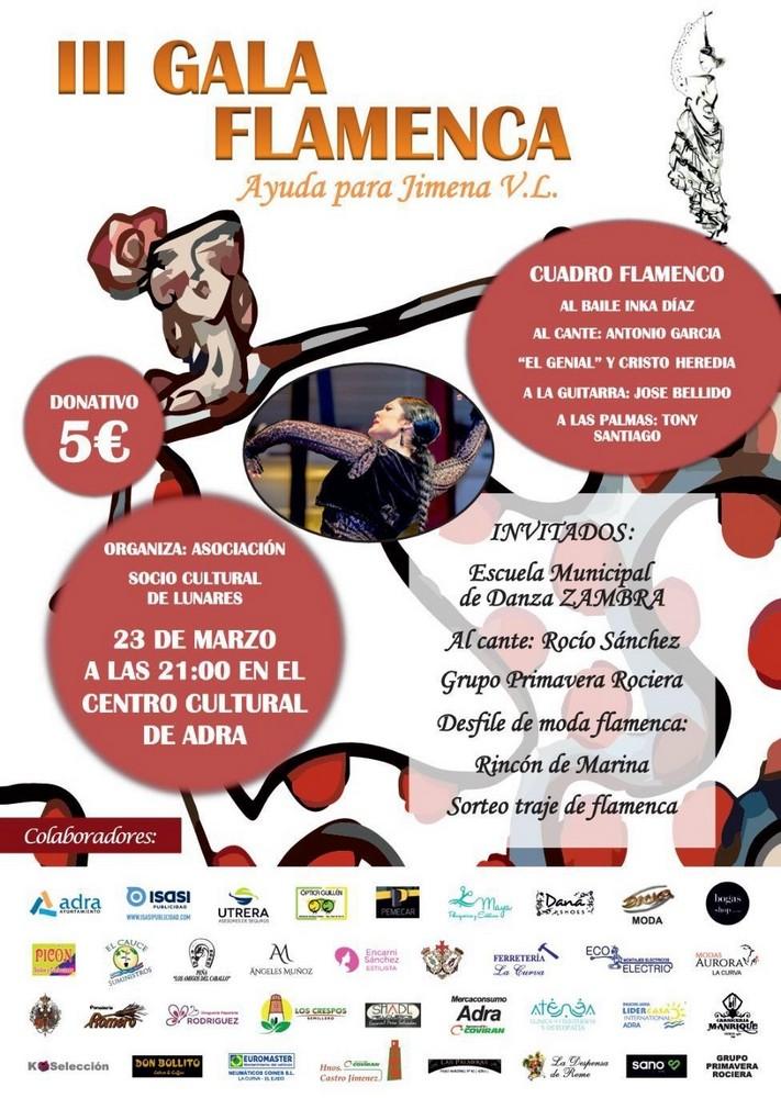 III Gala Flamenca solidaria en beneficio de Jimena en el Centro Cultural de Adra