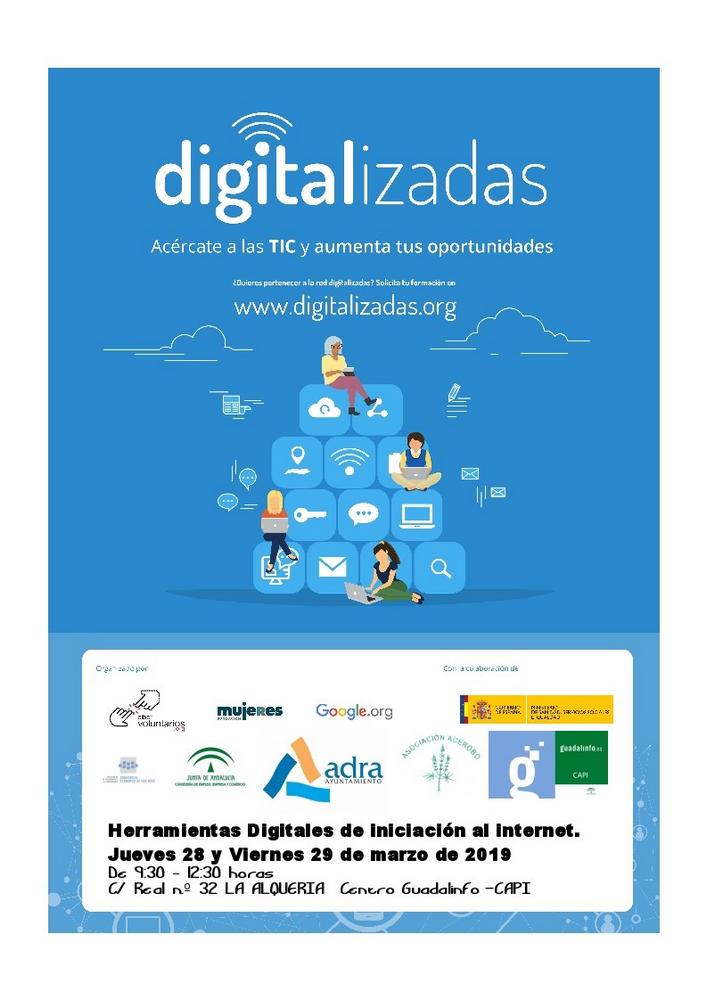 Llega a Adra ‘Digitalizadas’, un programa enfocado a acercar las nuevas tecnologías a las mujeres