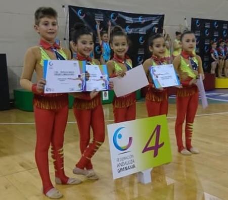 Rítmica El Ejido clasifica a sus cuatro conjuntos para la final del Campeonato andaluz de Promesas