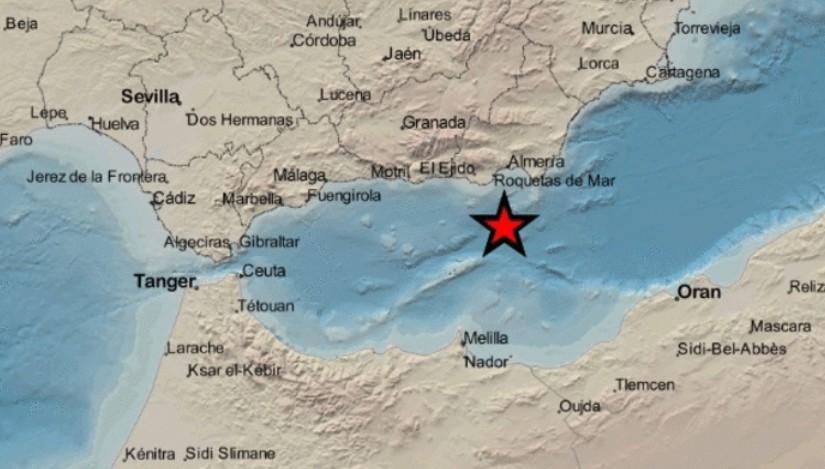 Alborán Norte registra un terremoto de 3,7 grados en la escala Richter