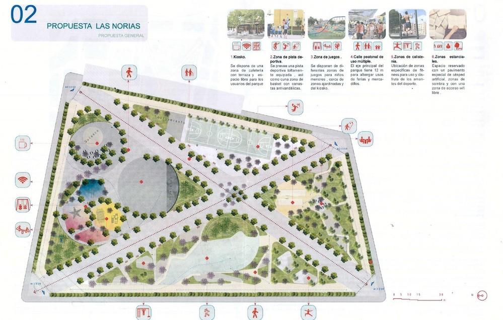 El Ayuntamiento da luz verde al nuevo parque de Las Norias de Daza que contará con una superficie de más de 22.000 metros cuadrados, un proyecto cofinanciado en un 80% por FEDER