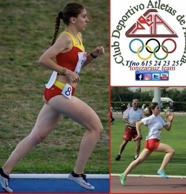 Raquel Moreno, doble campeona de Andalucía sub20 de atletismo