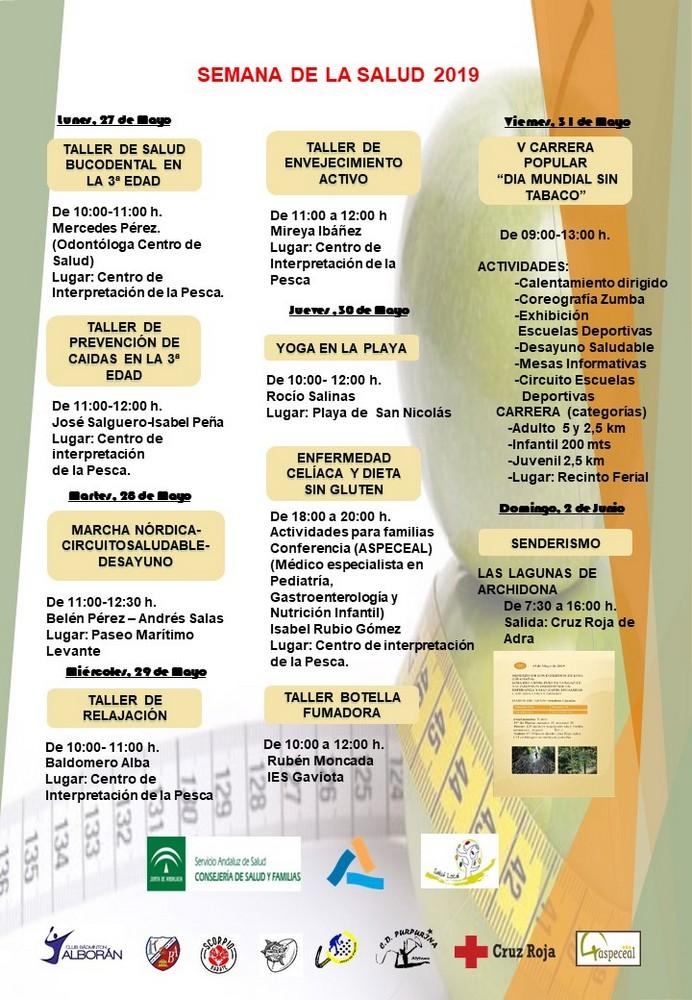 Presentado el calendario de actividades para celebrar la Semana de la Salud en Adra