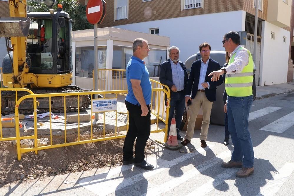 A buen ritmo los trabajos de refuerzo y ampliación de la red de pluviales de Balerma