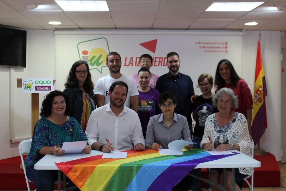 IU, EQUO y Tú Decides se comprometen con ‘Almería con Orgullo’ medidas para la defensa de las libertades afectivo sexuales en la provincia de Almería