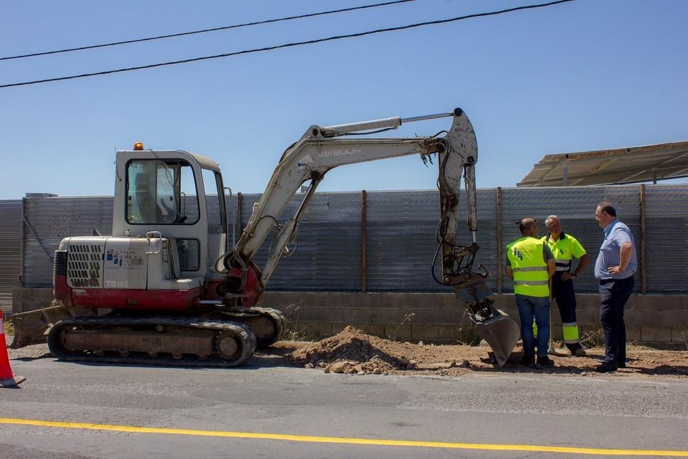 Iniciadas las obras de la carretera de San Silvestre que mejorarán el drenaje y el firme de esta vía
