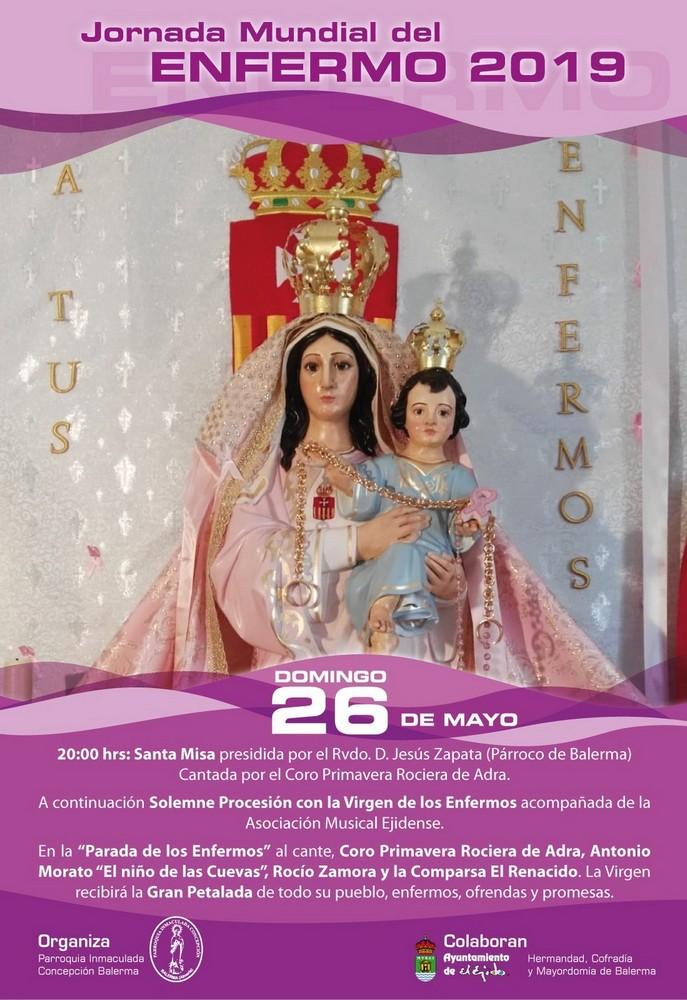 La Virgen de los Enfermos procesiona este domingo en Balerma
