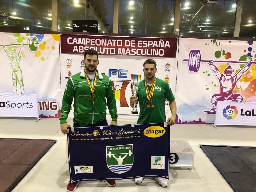 Los ejidenses David y Manuel Sánchez, campeones de España absoluto de halterofilia