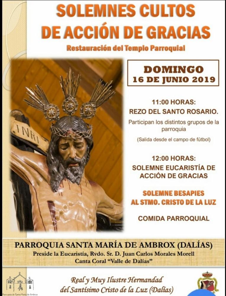 Solemnes Cultos de Acción de Gracias en Dalías