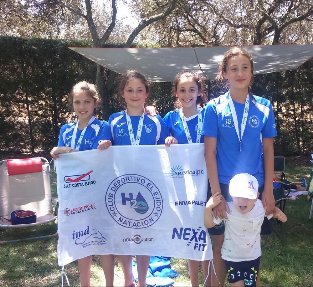 El Club H2O El Ejido logra seis medallas en el Campeonato de Andalucía benjamín