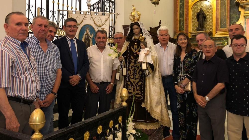Regresa a Adra la talla de la Virgen del Carmen tras ser restaurada por el escultor sevillano Juan Manuel Montaño