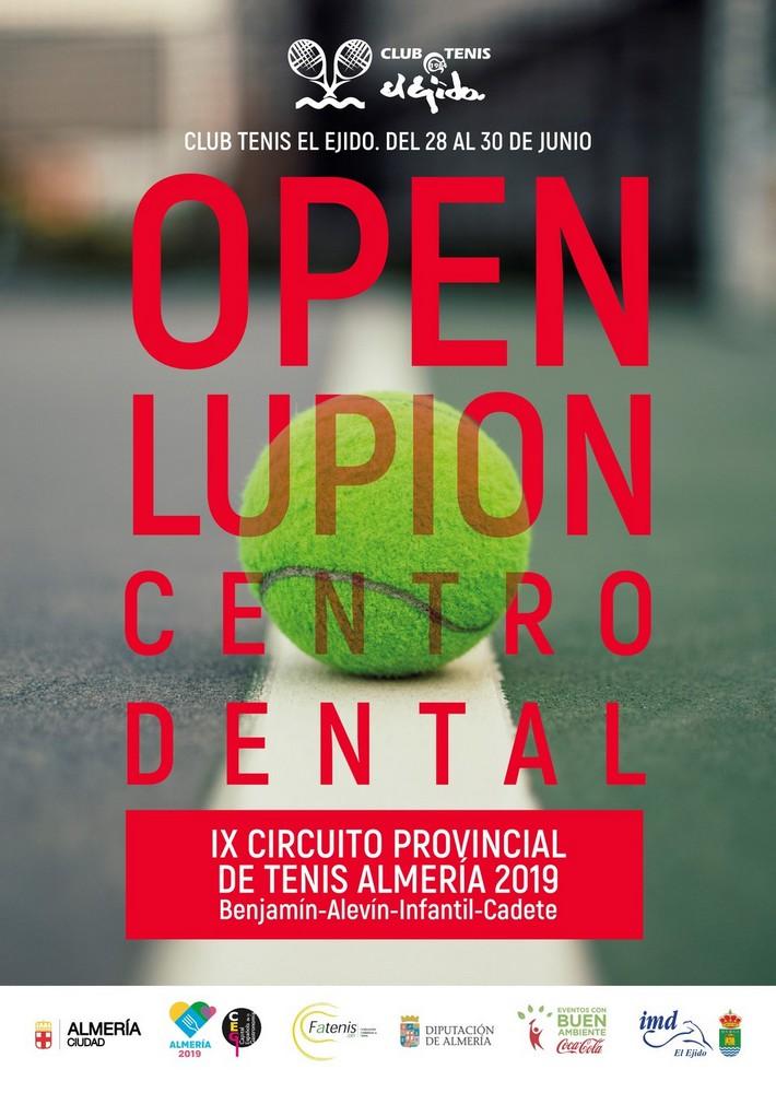 El Club de Tenis de El Ejido acoge el I Open Lupión Centro Dental de El Ejido que reúne a las mejores promesas almerienses de este deporte