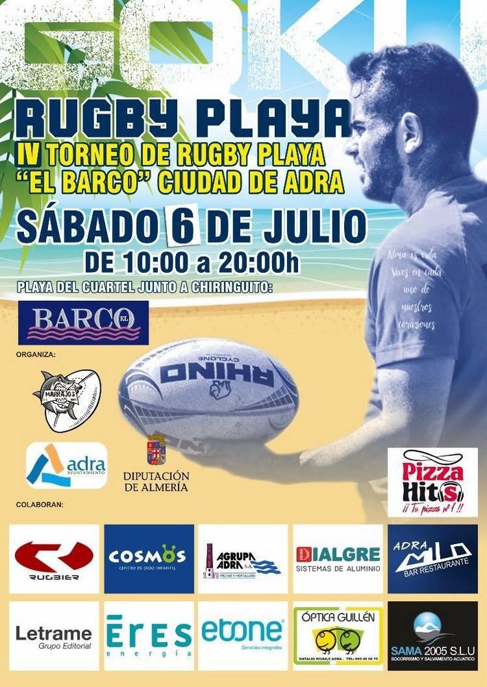 Más de un centenar de participantes disputarán el IV Torneo de Rugby Playa el próximo sábado