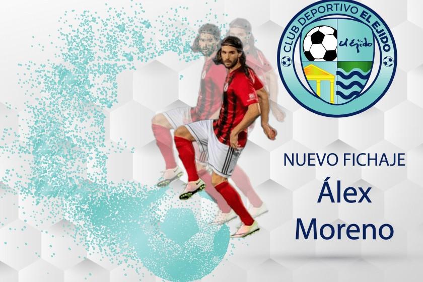 El CD El Ejido continúa con la preparación de su primer equipo de fútbol e incorpora a sus filas al centrocampista Alex Moreno