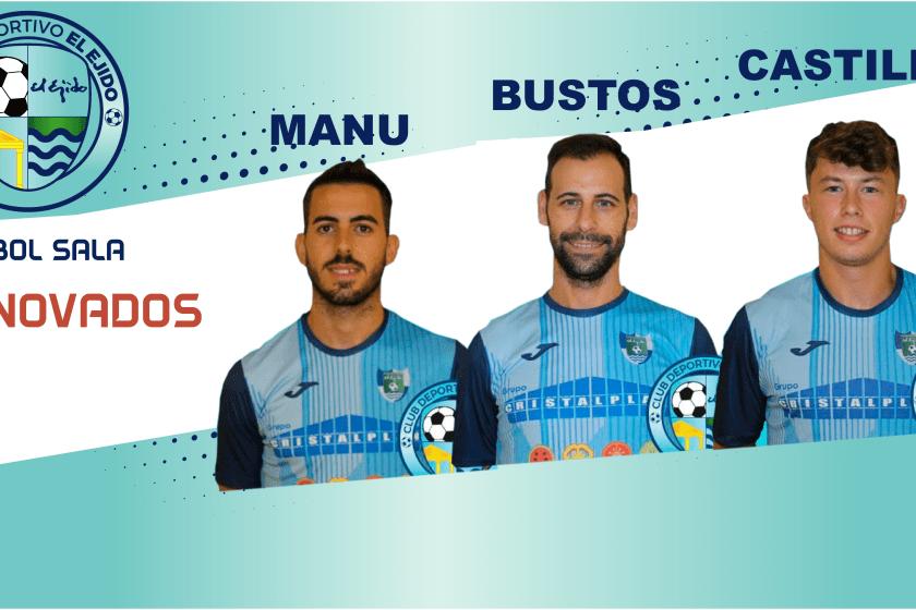 Bustos, Manu Gallardo y Miki renuevan con el CD El Ejido