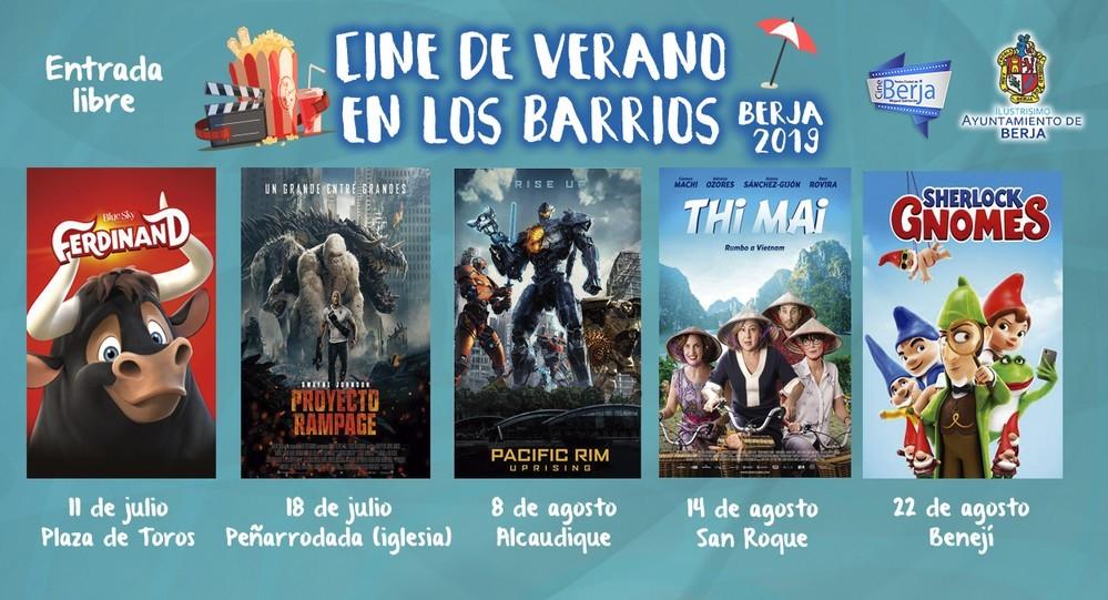 El Cine de Berja sale a los barrios este verano con cinco proyecciones