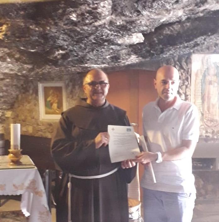 La Hermandad de San José María Rubio de Dalías se hermana con al Santuario de Tierra Santa 'Gloria in excelsis Deo' de Belén