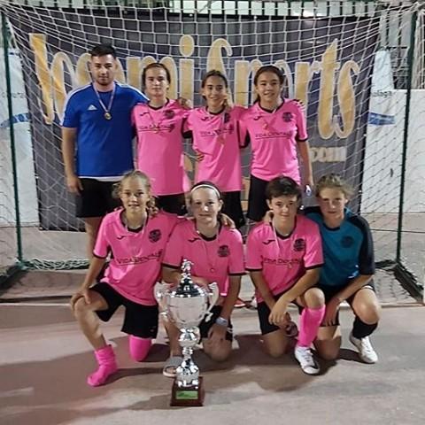 Las benjamines y alevines A del C.D. Federico García Locarca Vícar se proclaman campeonas en el Torneo de FS Femenino de Vva. de Tapia