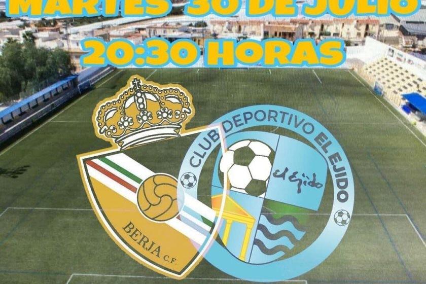 El Municipal de Berja acogerá un amistoso entre el CD El Ejido y el Berja CF