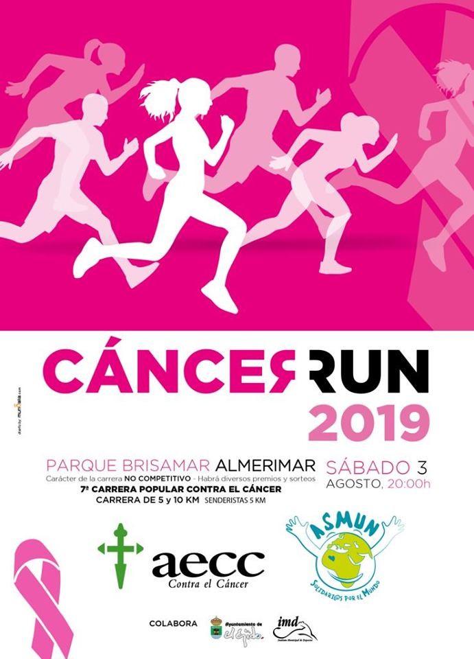 Kilómetros de solidaridad en la VII Carrera contra el Cáncer que se celebra mañana en Almerimar