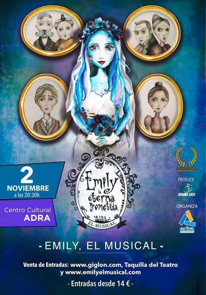 El musical ‘Emily, la eterna prometida’ llega al Centro Cultural de Adra el 2 de noviembre