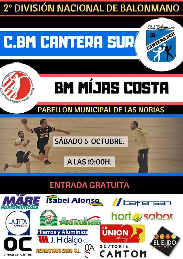 El CBM Cantera Sur El Ejido inicia el curso recibiendo al BM Mijas