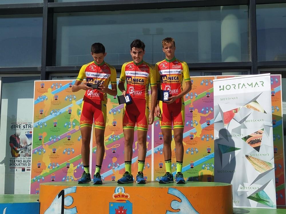 CC Ciudad de El Ejido copa el pódium del Criterium Ciudad de Roquetas