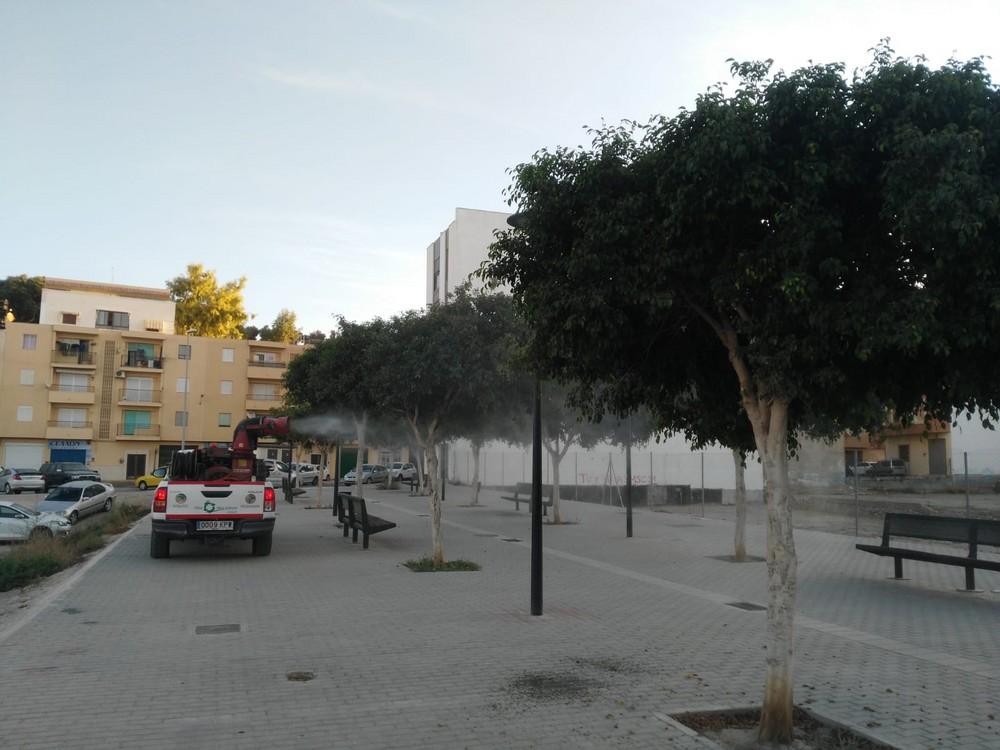 El Ayuntamiento de Adra pone en marcha un tratamiento para eliminar las plagas