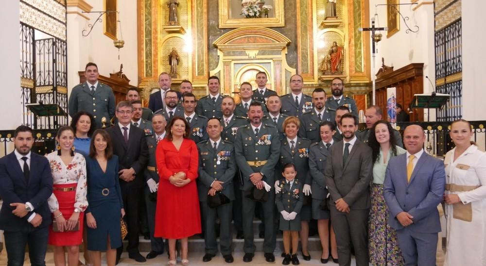 Adra conmemoró el Día de la Hispanidad con una Santa Misa en honor a la Virgen del Pilar y la Guardia Civil