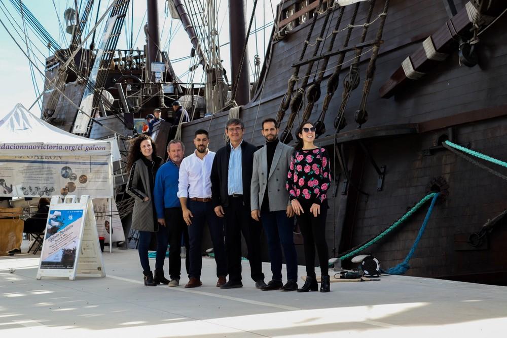 El Galeón Andalucía, un atractivo histórico y cultural en el Puerto de Adra