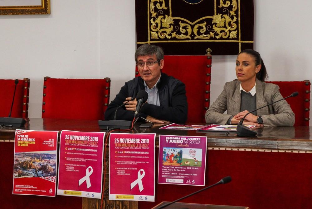 Una marcha y una campaña contra el juguete sexista, entre las actividades organizadas en Adra con motivo del 25N