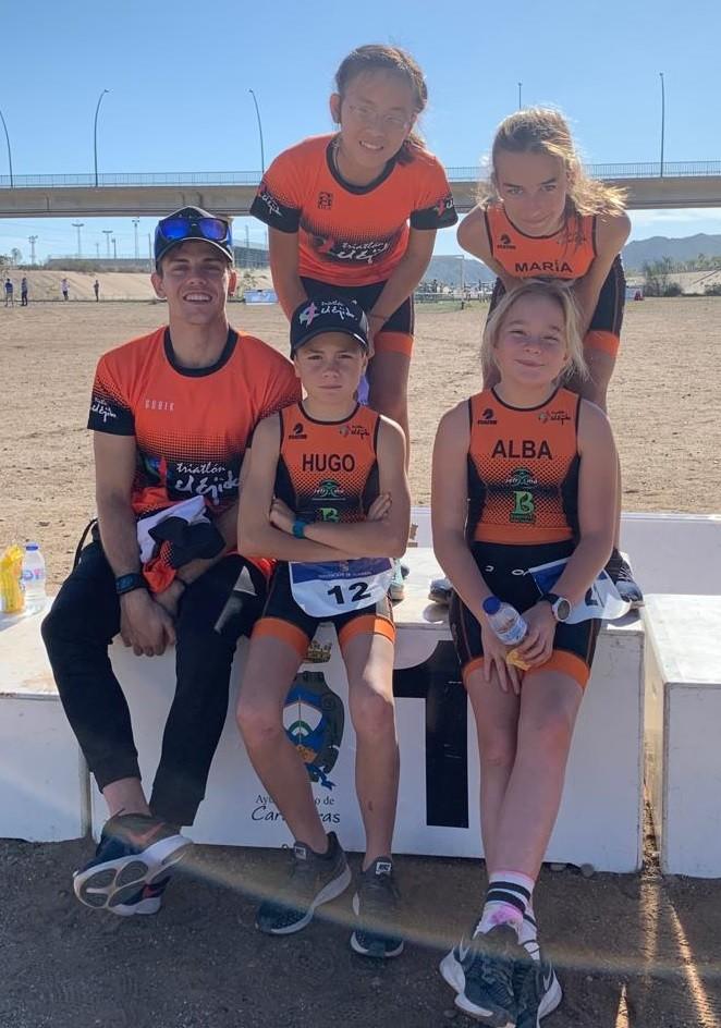 Triatlón El Ejido triunfa en la primera prueba del Duatlón Cross  de menores