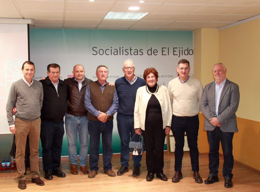 La Agrupación Socialista de El Ejido reconoce la figura y trayectoria de Juan Callejón